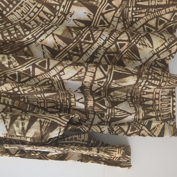 Chico's Dolman Sleeves Geometric print Relaxed Fit Boho Coastal Grandma Top - Picture 3 of 8